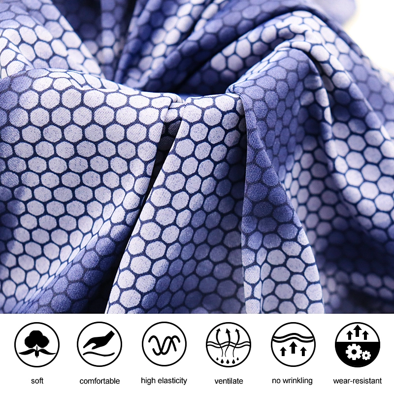Four sided elastic printed fabric